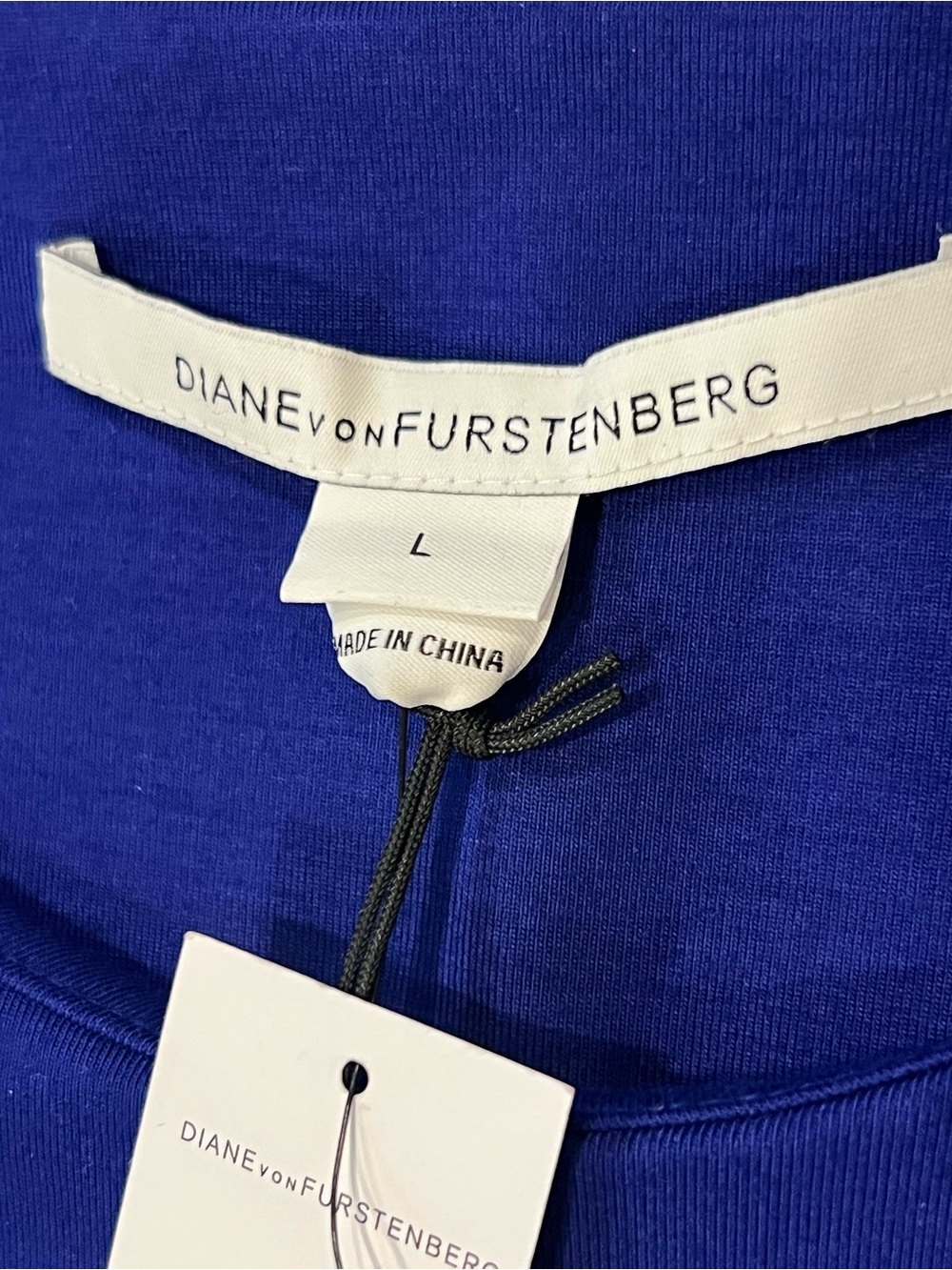 Diane Von Furstenberg Raquel Sheath Dress Royal Blue Tanza Chic Minimalist - Picture 3 of 14